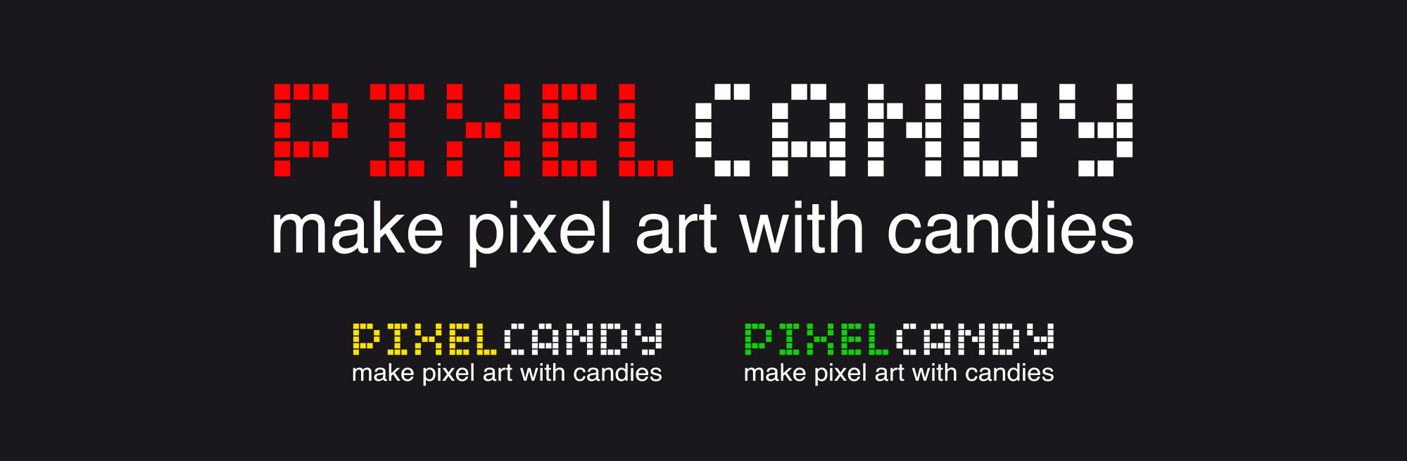 Création logo pixel candy.
