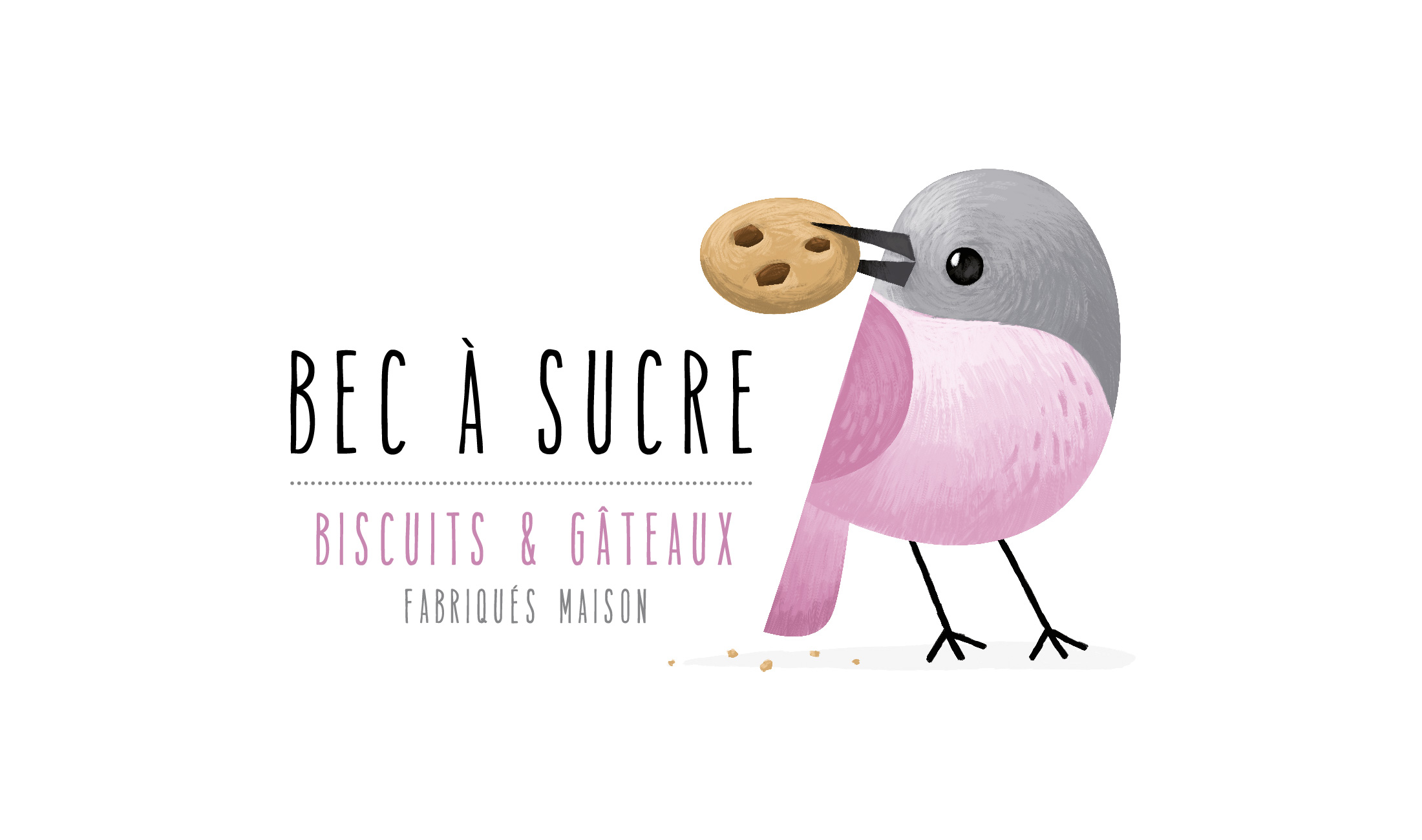 Logo Bec à sucre biscuiterie artisanale Logo Bec à sucre biscuiterie artisanale
