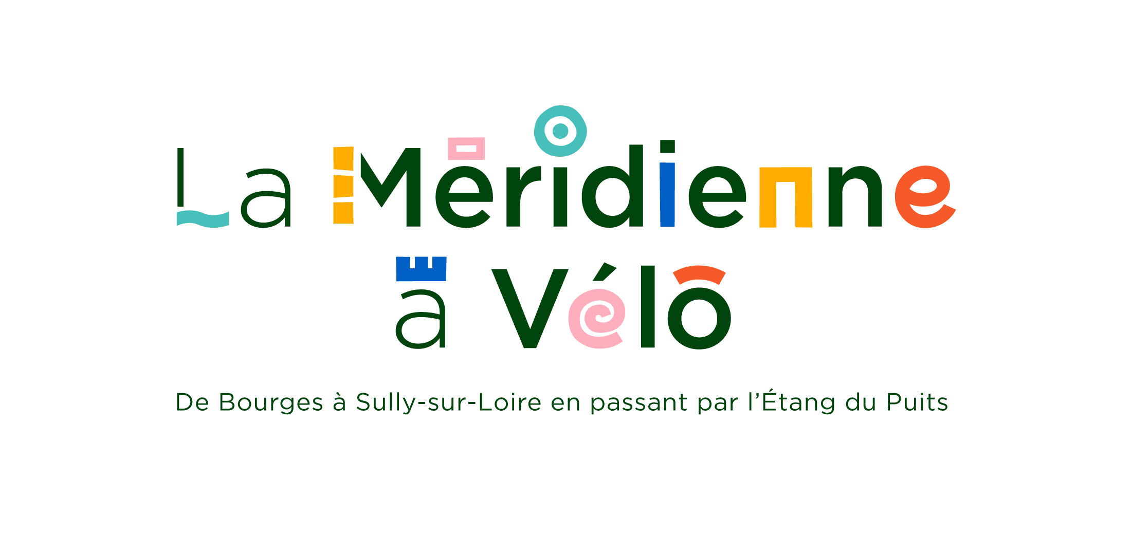 Création Logo la Méridienne a Vélo Logo, identité visuelle, charte graphique pour la Méridienne à Vélo. Nicolas LÉONARD, Graphiste freelance, illustrateur et motion designer.