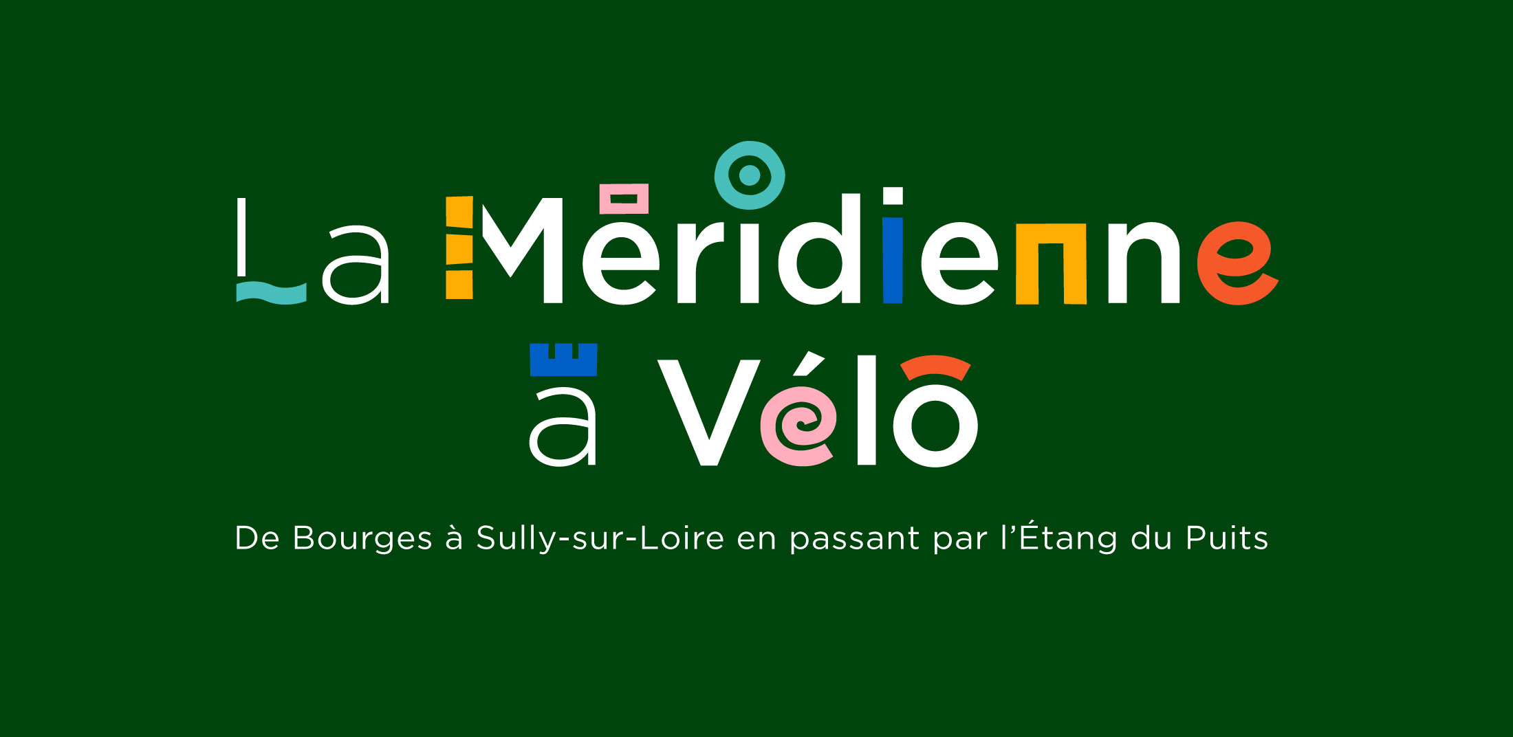 Création Logo la Méridienne a Vélo Logo, identité visuelle, charte graphique pour la Méridienne à Vélo. Nicolas LÉONARD, Graphiste freelance, illustrateur et motion designer.