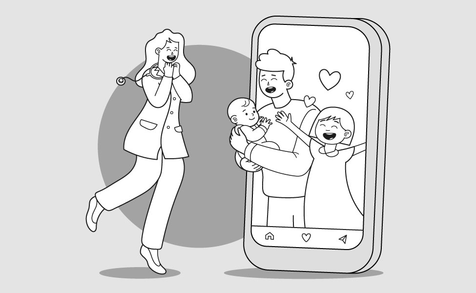 Création illustrations, visuels, flyer, kakémono pour la Campagne de recrutement d'un médecin PMI Création illustrations, visuels, flyer, kakémono pour la Campagne de recrutement d'un médecin PMI