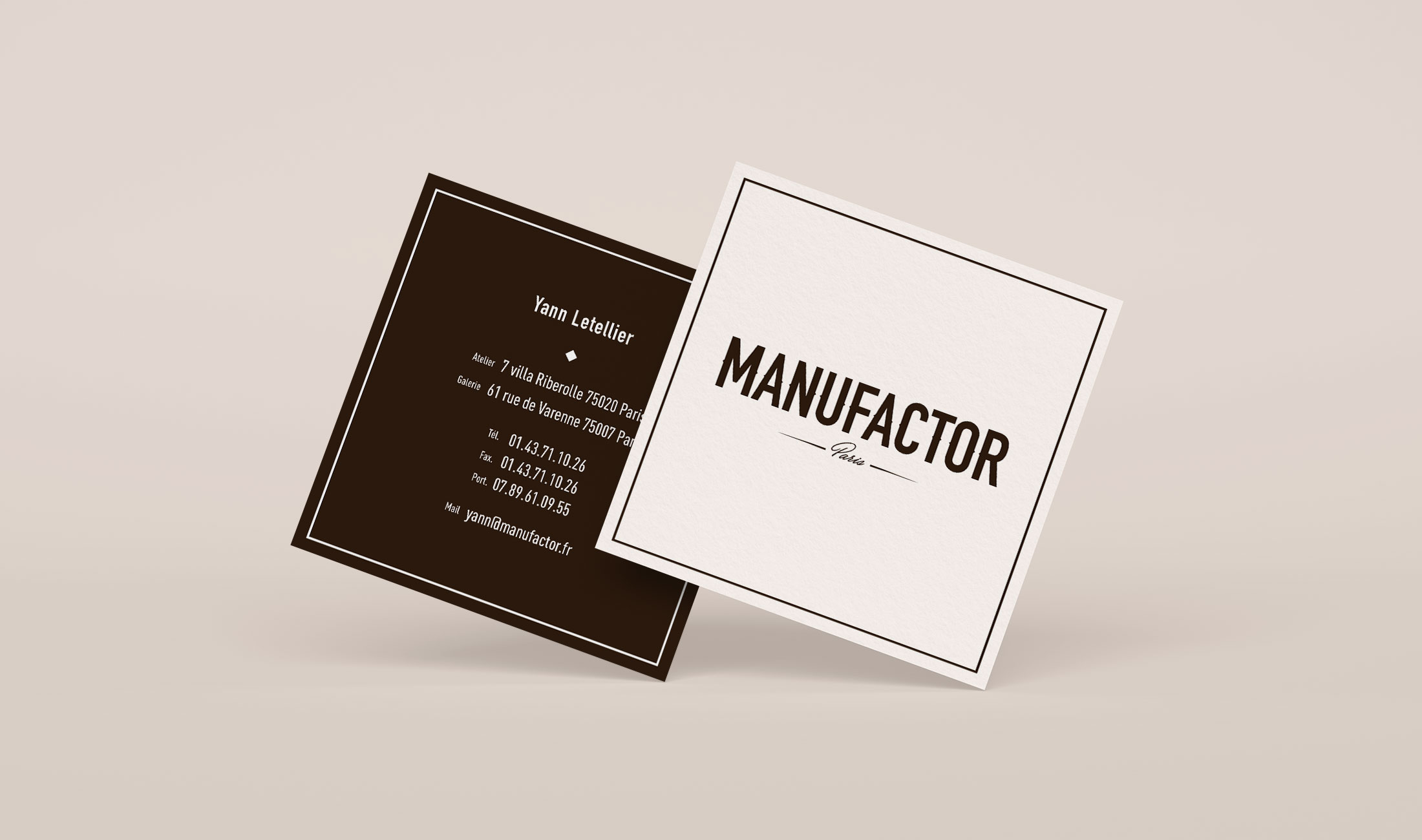Carte de visite Manufactor Carte de visite Manufactor